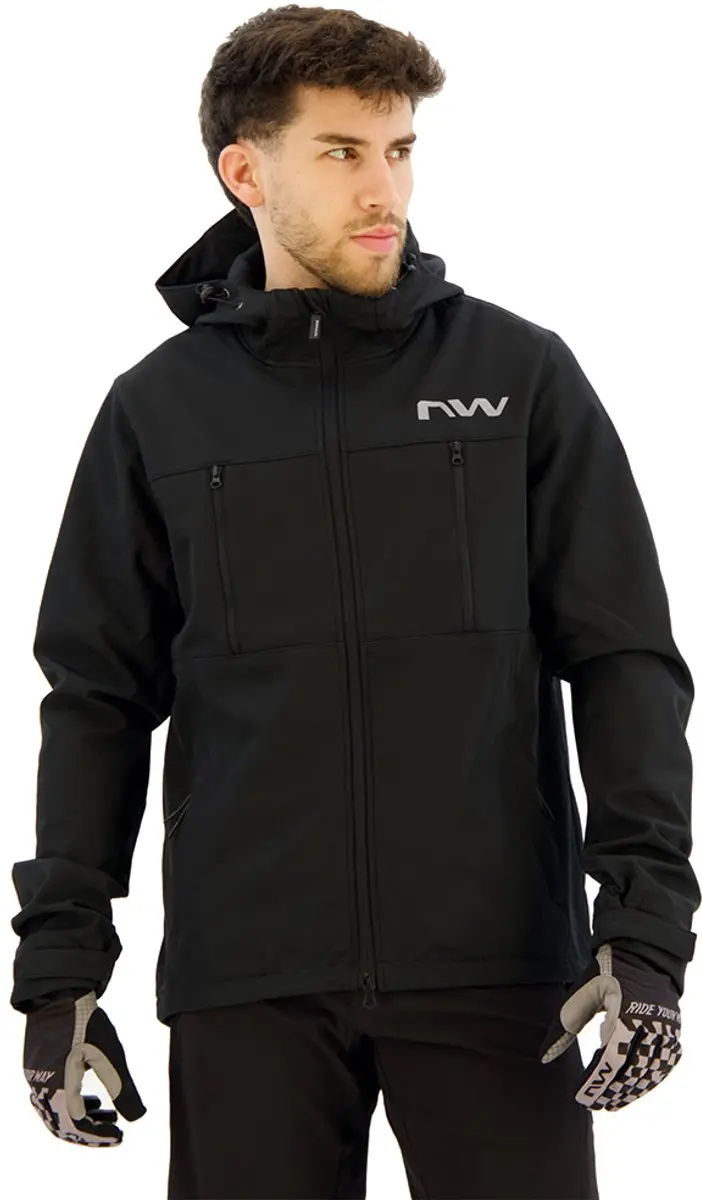 Northwave Easy Out Softshell Jas Zwart L Man