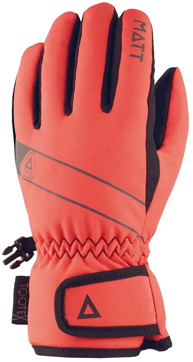 Matt Primatt Kinderskihandschoenen - Coral - Maat 10 - afbeelding 4 van 4