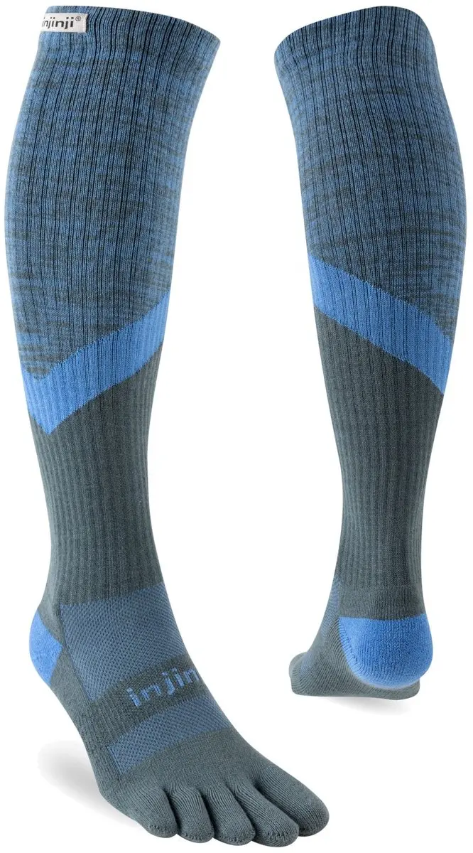 Injinji Trail Over the Calf Midweight - Medium Blauw - 37-40