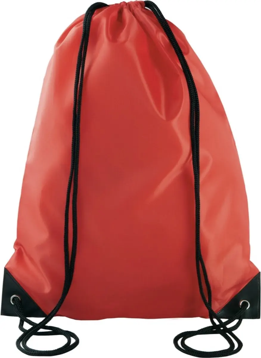 Rugzak/Gymtas/Sporttas/Zwemtas met draagkoordjes KI0104, 34x 44 cm, 13 L, kleur