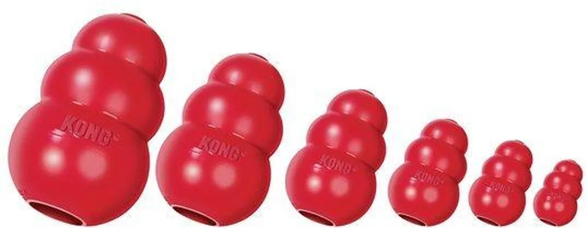 KONG Classic Snackbal Honden - Rubber 15.2cm Rood XXL