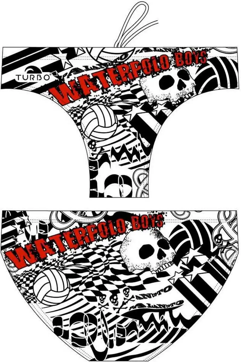 Turbo Boys Zwemslip Wit XL Man