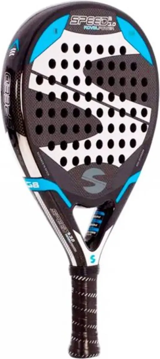 Softee Speed 3.0 Power Padel Racket - Zwart/Blauw - afbeelding 4 van 6