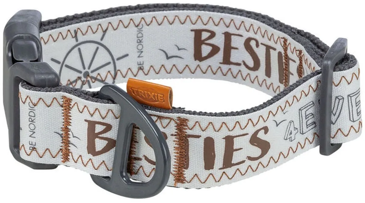 Trixie Halsband Nordic Extra Breed - 40-60x3.8cm - Grijs - afbeelding 3 van 3