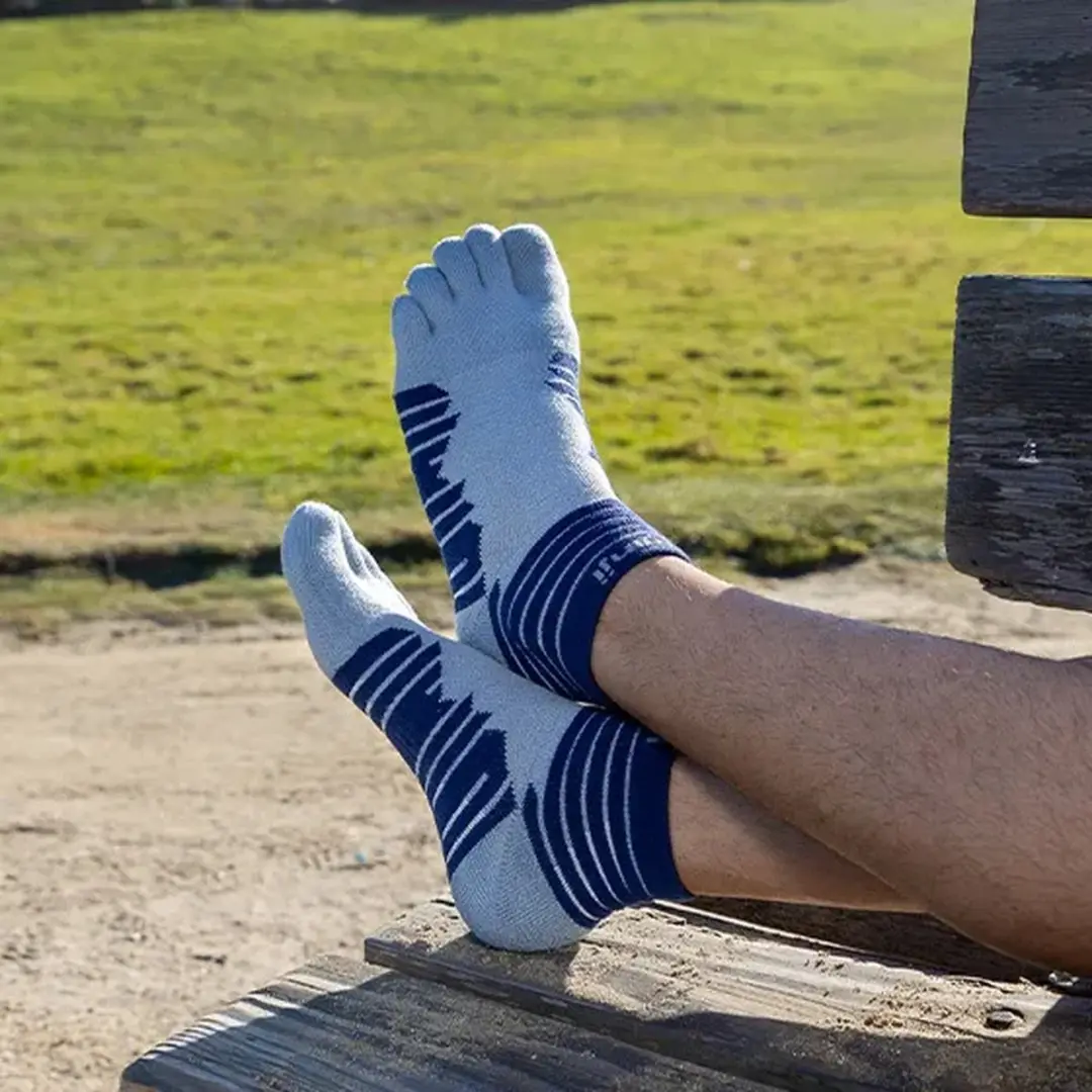 Injinji Ultra Run Mini-Crew Trail Sokken - Onyx - afbeelding 5 van 6