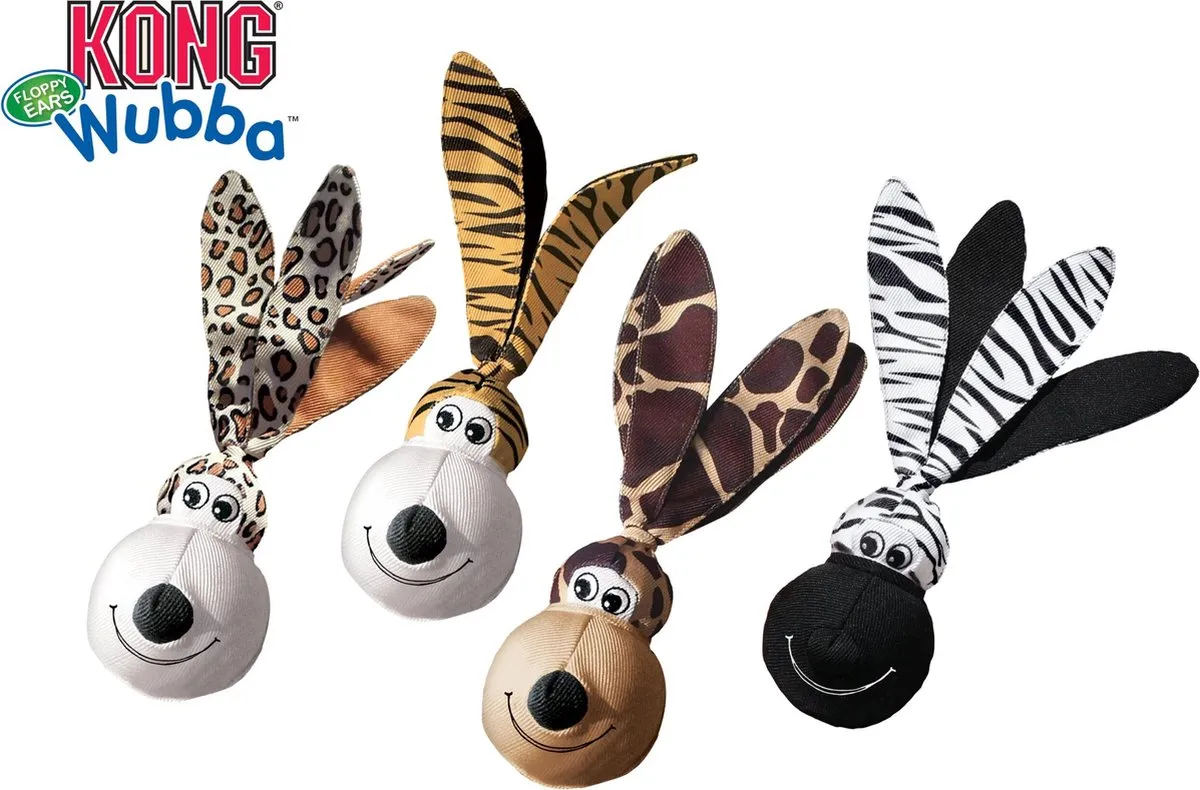 KONG Wubba Floppy Ears Hondenspeelgoed - Blauw