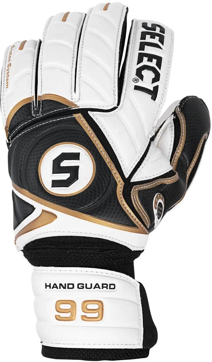 Select 99 Hand Guard Keepershandschoenen - Blanco/Oro - 8 1/2 - afbeelding 2 van 2