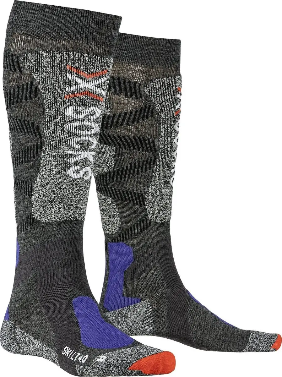 X-socks Skisokken Light 4.0 Polyamide/wol Grijs Mt 45-47