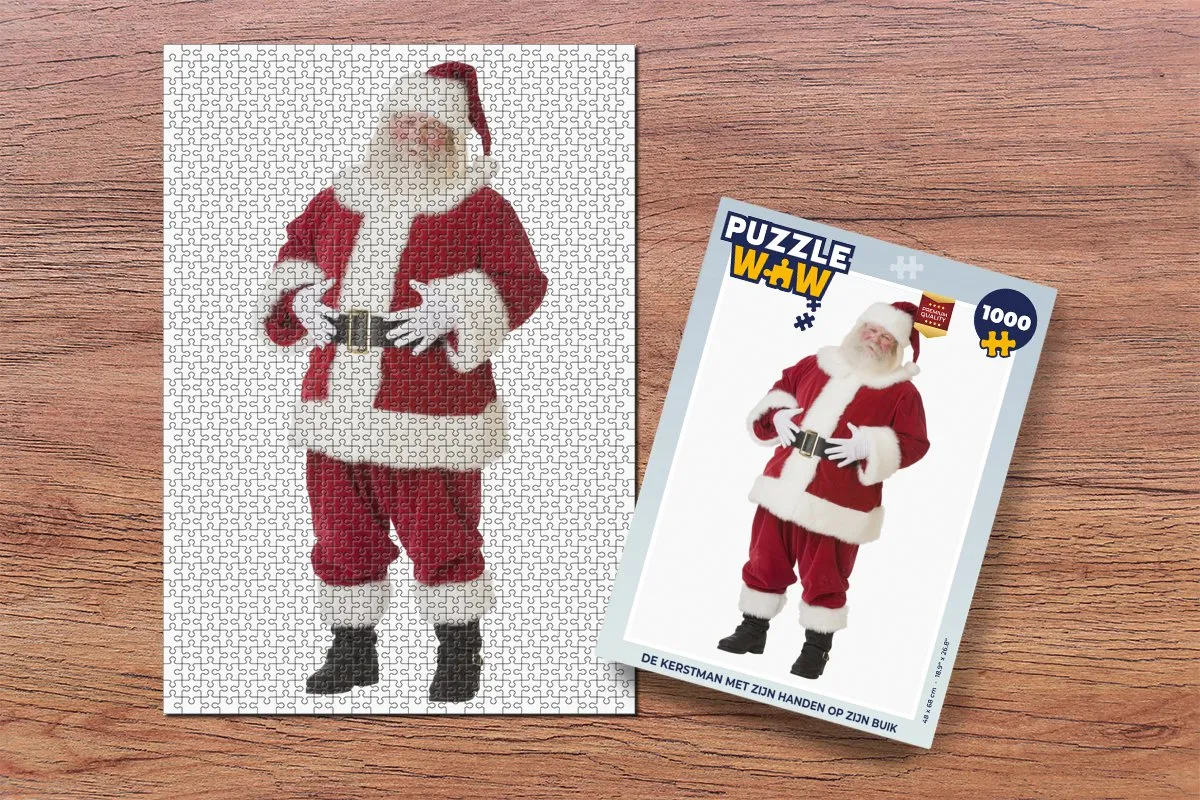 PuzzleWow Kerstman Legpuzzel 1000 Stuks - Multicolor