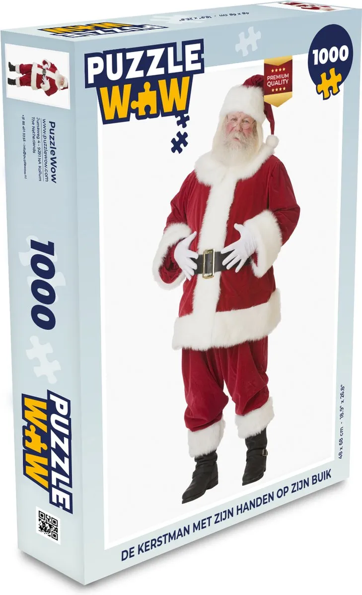 PuzzleWow Kerstman Legpuzzel 1000 Stuks