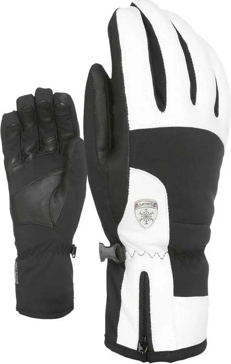 Level Iris Dames Skihandschoenen - Zwart/Wit - afbeelding 3 van 3