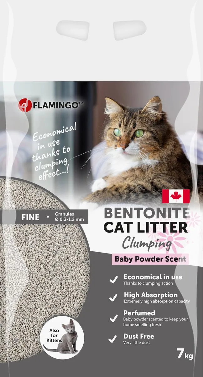 Flamingo Kattenbakvulling Babypoedergeur 7kg