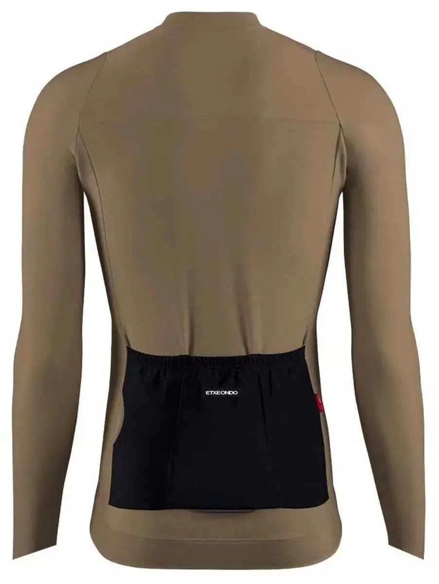 Etxeondo Alde Thermo Fietsshirt Lange Mouw - Donkerbruin - M - afbeelding 2 van 2