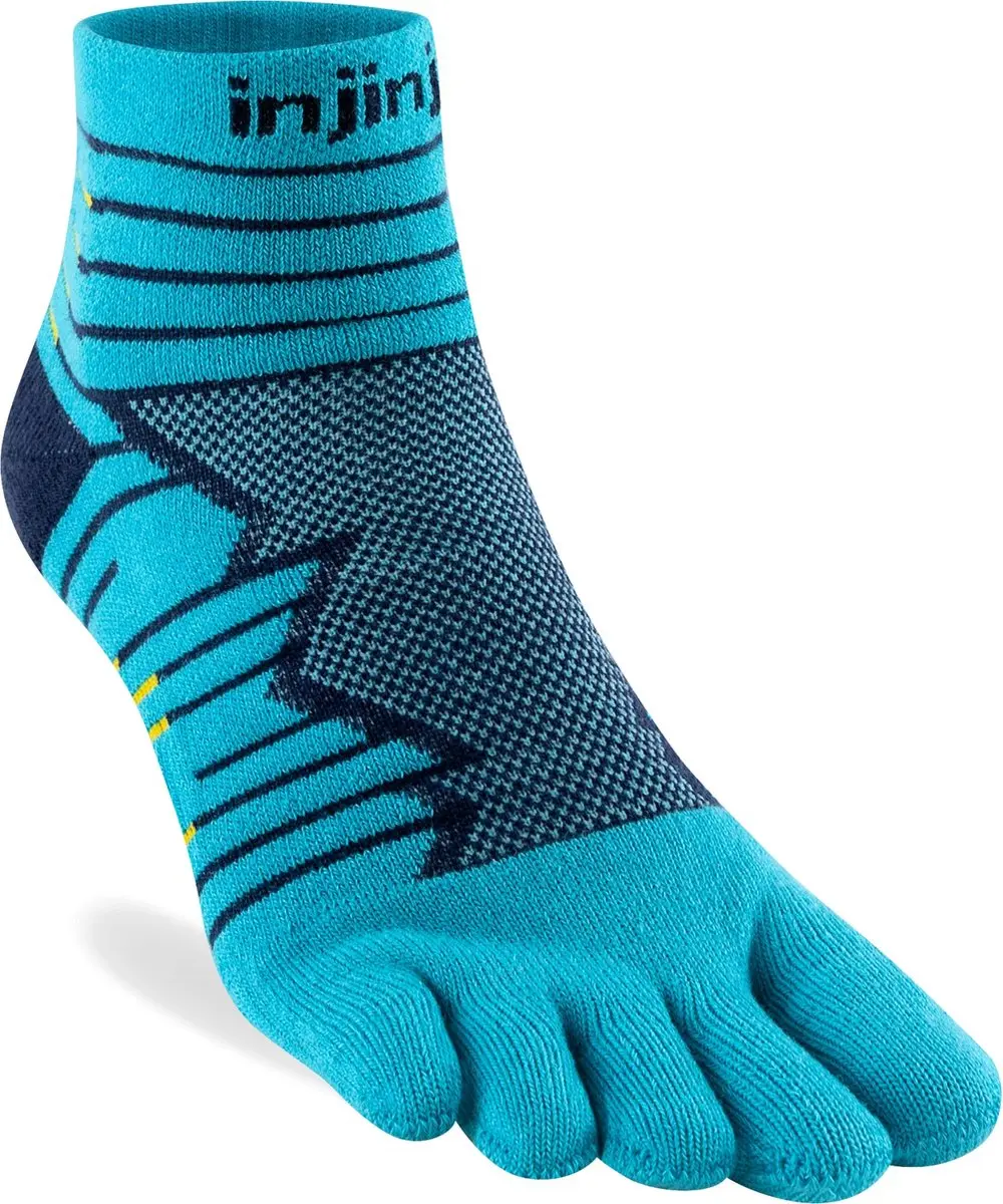 Injinji Teensokken Ultra Run Mini Crew Coolmax Unisex IS401130 60 Bleu S=37-40