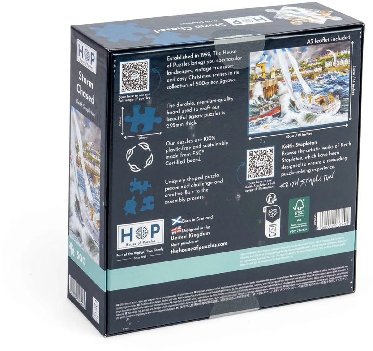 House Of Puzzles Storm Chased Legpuzzel 500 Stuks - Multicolor