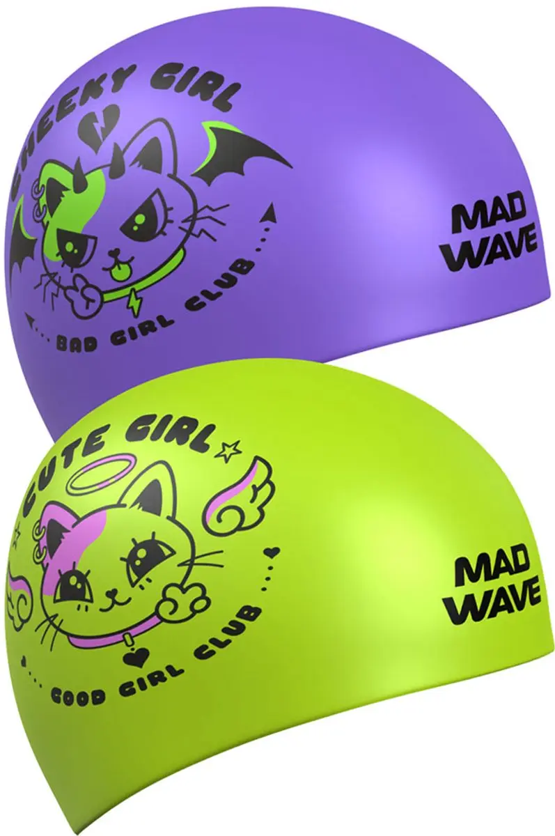 Mad Wave Cuties Reversible Junior Zwembadmuts Paars Kinderen