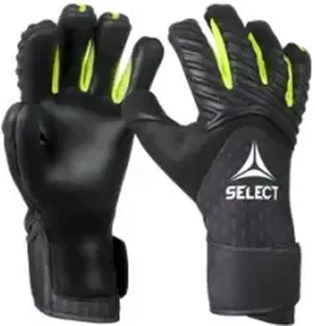 Select 90 Flexi Kids V26 Keepershandschoenen Kinderen - Zwart / Fluogeel | Maat: 7