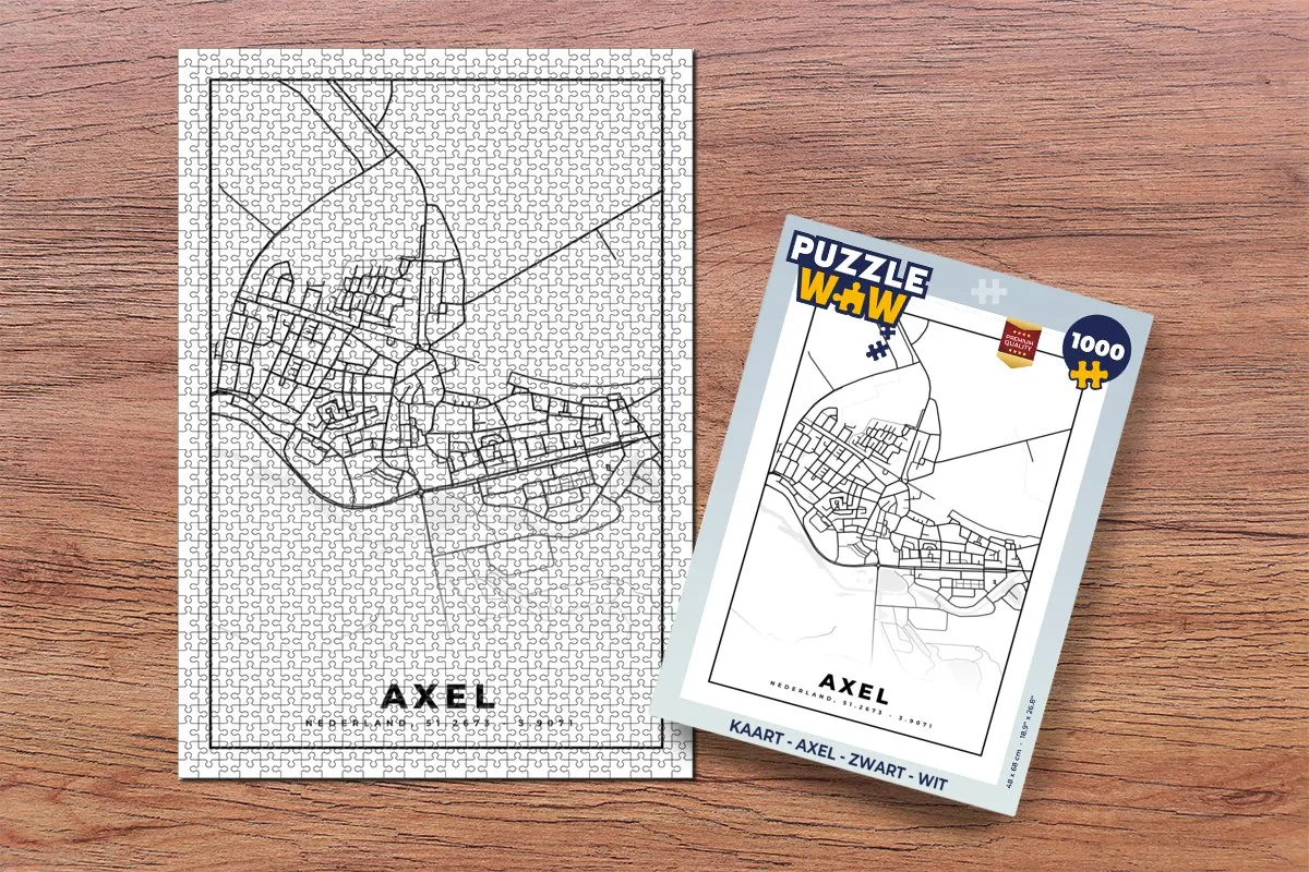 PuzzleWow Axel Legpuzzel 1000 Stuks - Multicolor