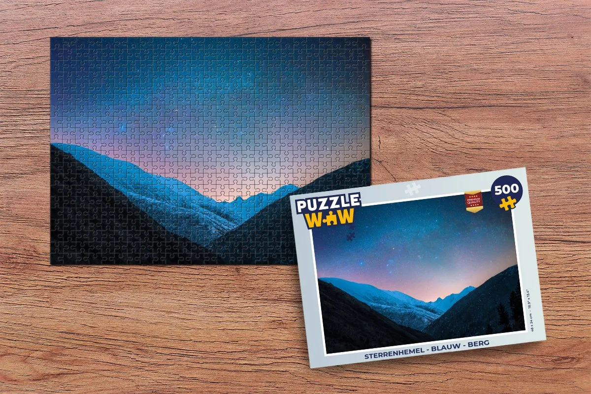 PuzzleWow Sterrenhemel Legpuzzel 500 Stuks - Multicolor