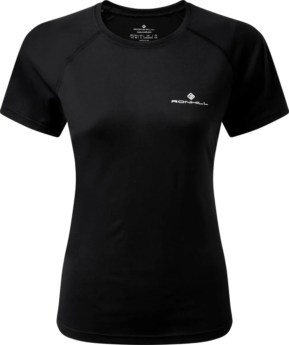 Ronhill Core hardloopshirt voor dames, zwart