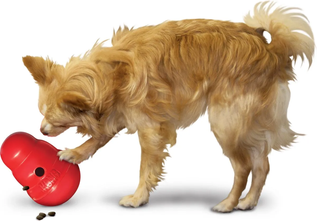 KONG Snack Dispenser Wobbler S - 15cm - Rood