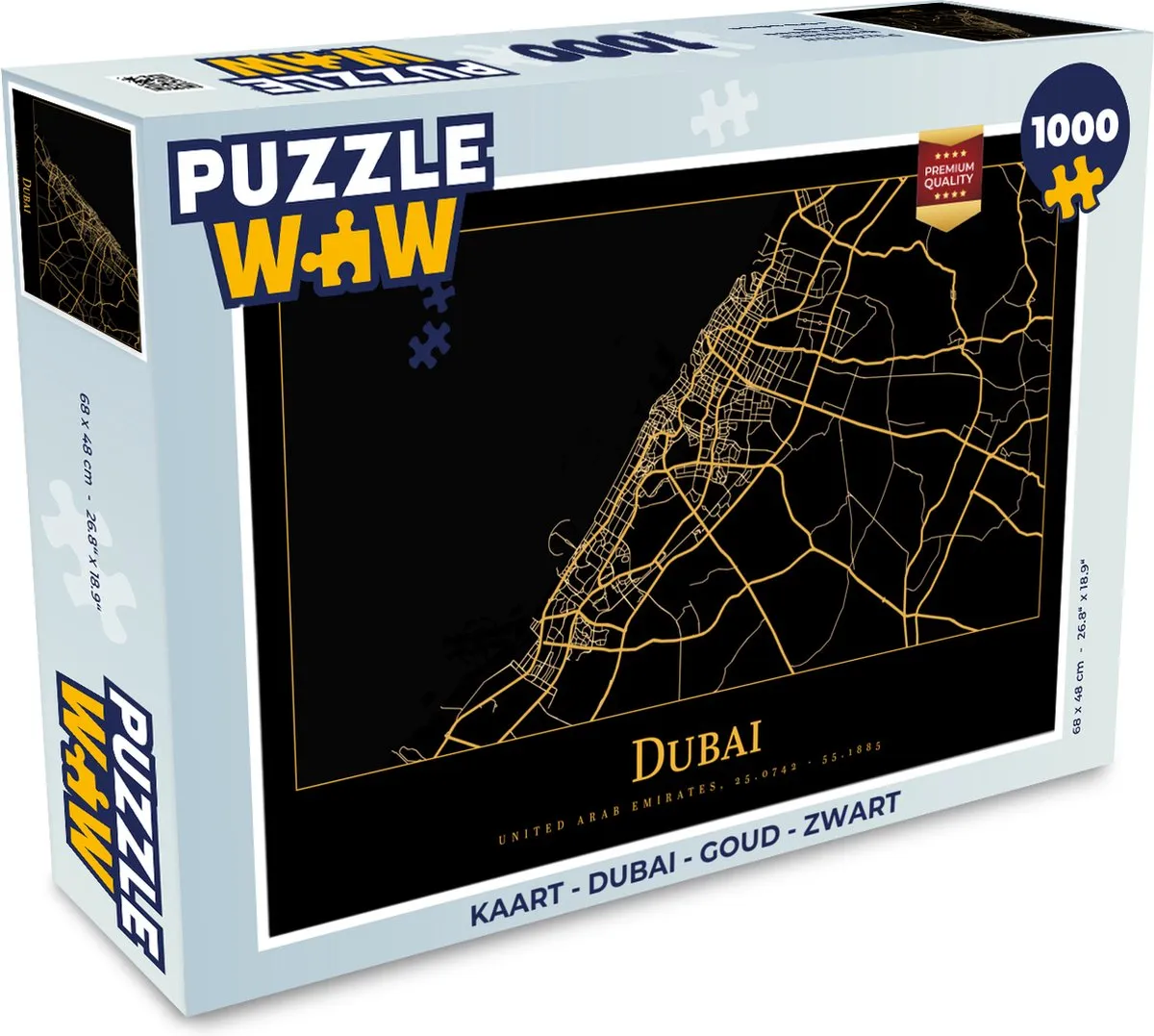 PuzzleWow Dubai Legpuzzel 1000 Stuks - Multicolor