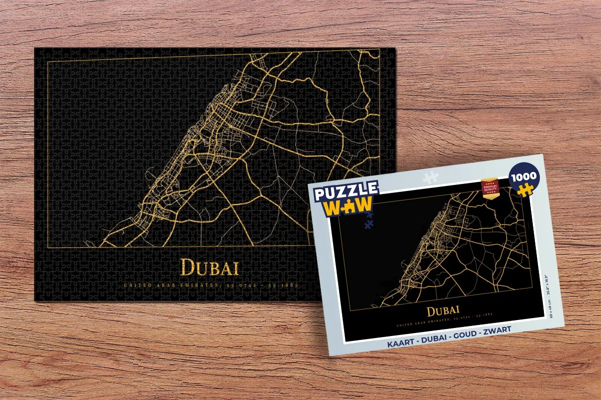 PuzzleWow Dubai Legpuzzel 1000 Stuks - Multicolor