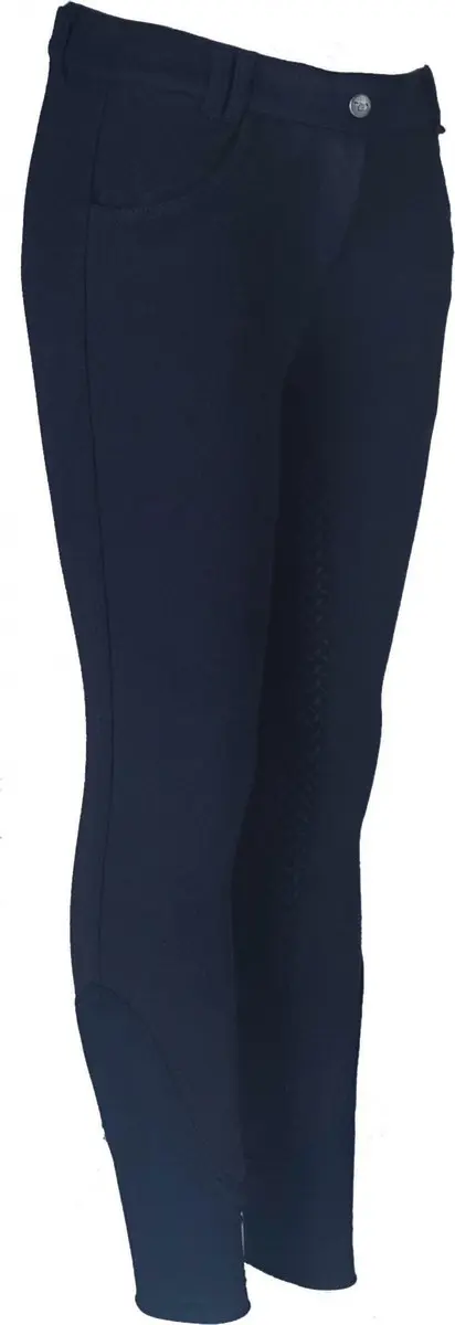 Horka Paardrijbroek Annika Junior Katoen/siliconen Navy Mt 104