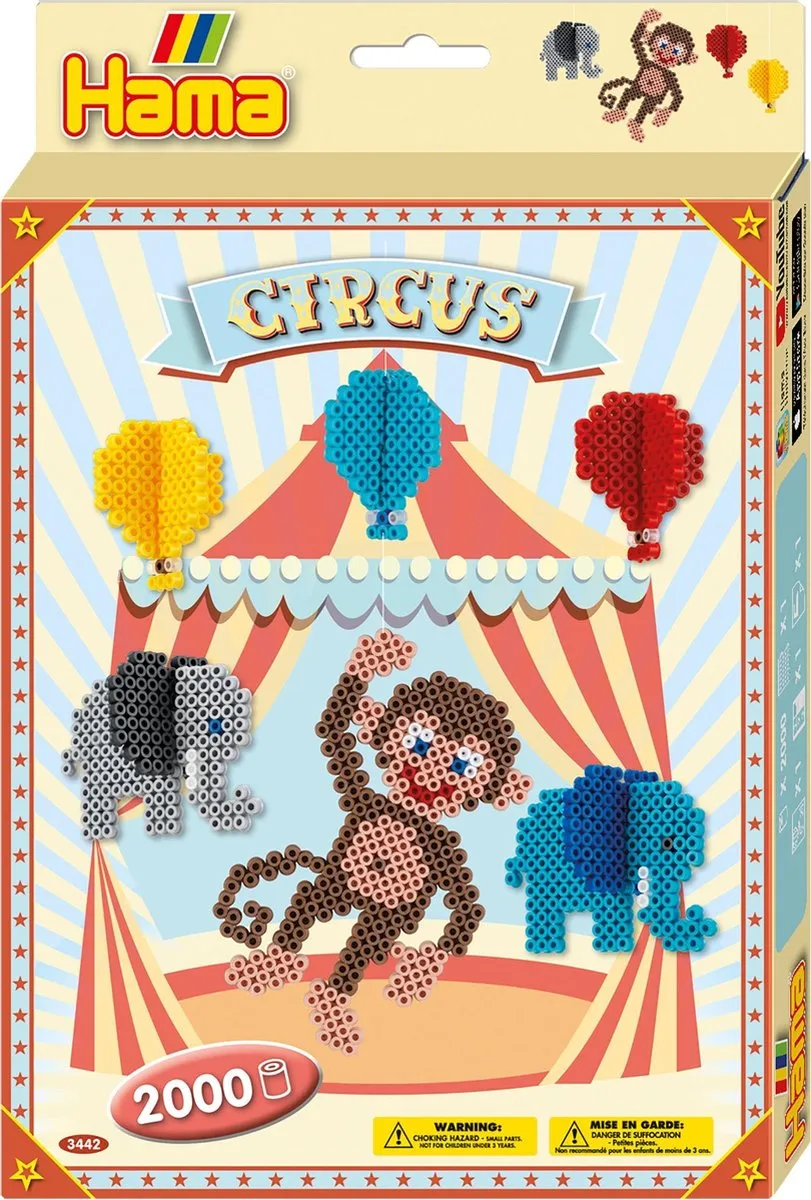 Hama Strijkkralenset Circus 2000 Stuks - 5 Kleuren