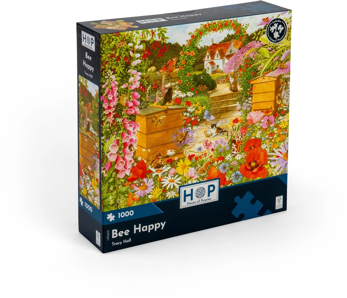 House Of Puzzles Bee Happy Legpuzzel 1000 Stuks - HP0631 - Multicolor