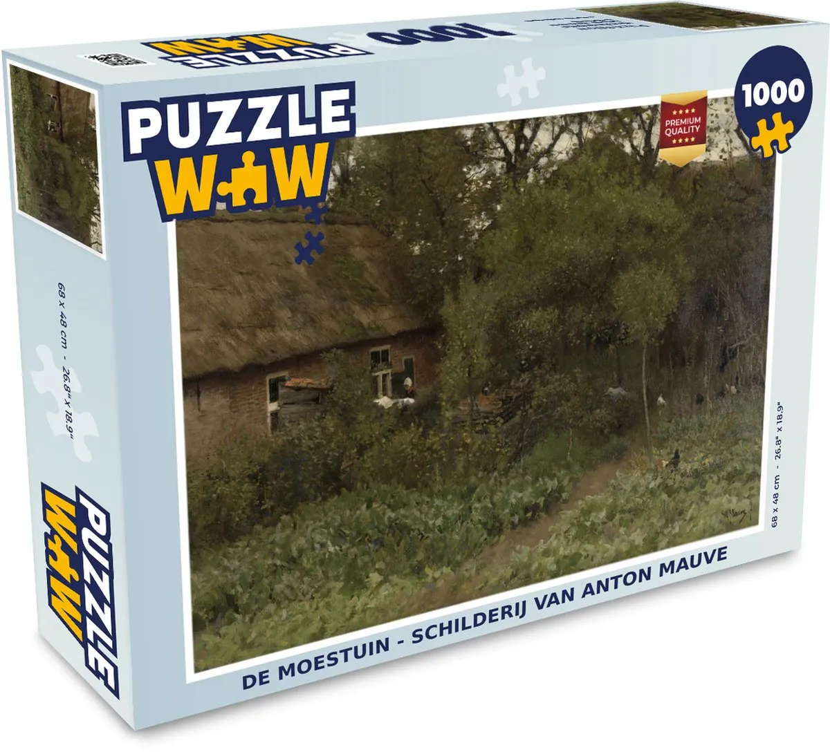 PuzzleWow Anton Mauve Moestuin Legpuzzel 1000 Stuks
