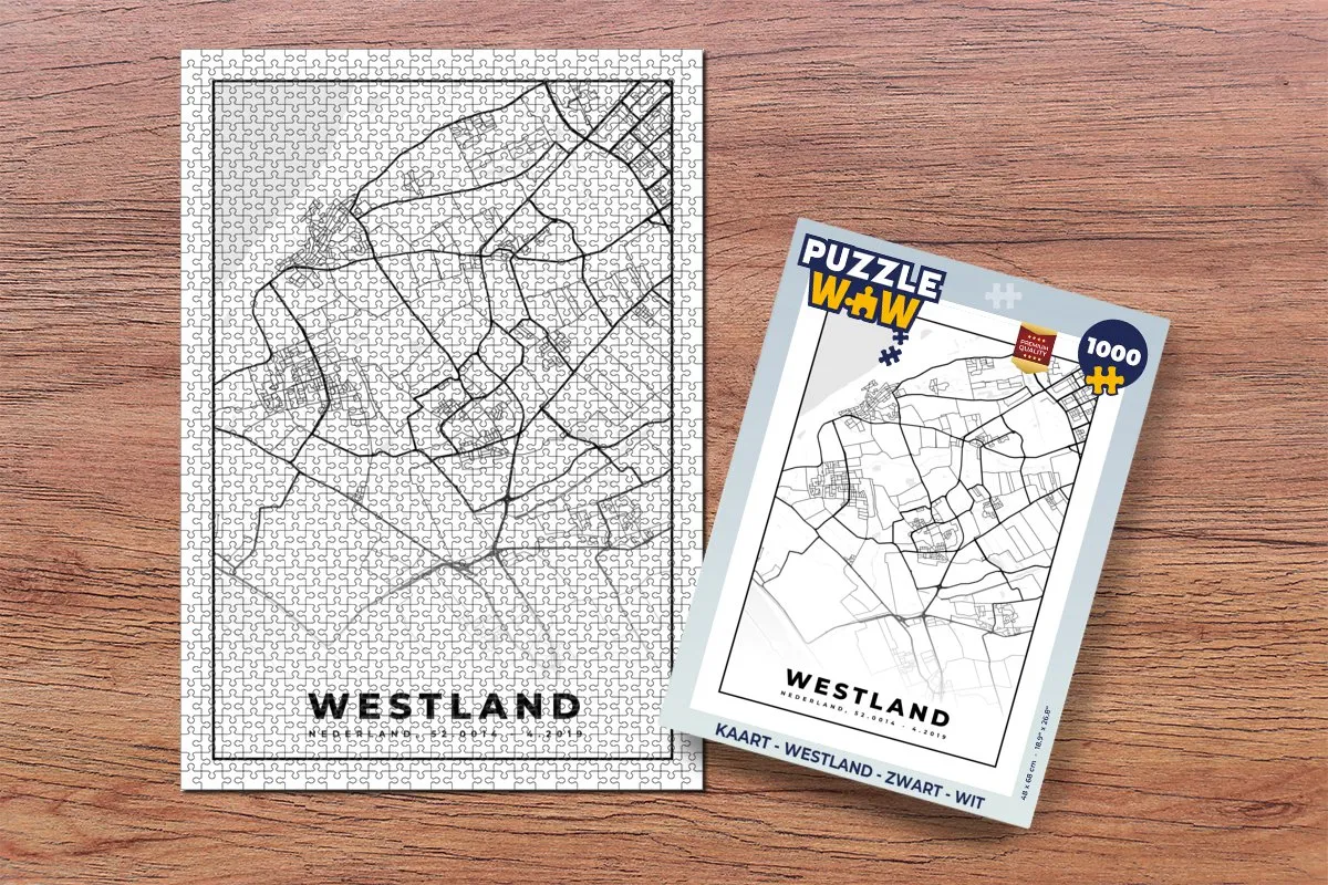 PuzzleWow Westland Legpuzzel 1000 Stuks - Multicolor