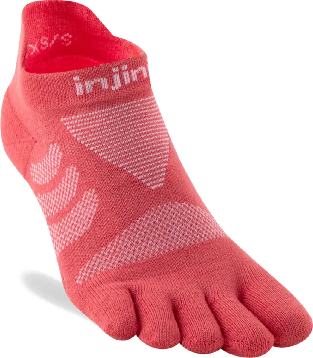 Injinji Ultra Run No-Show Sokken Dames - Zalmroze - 35-40