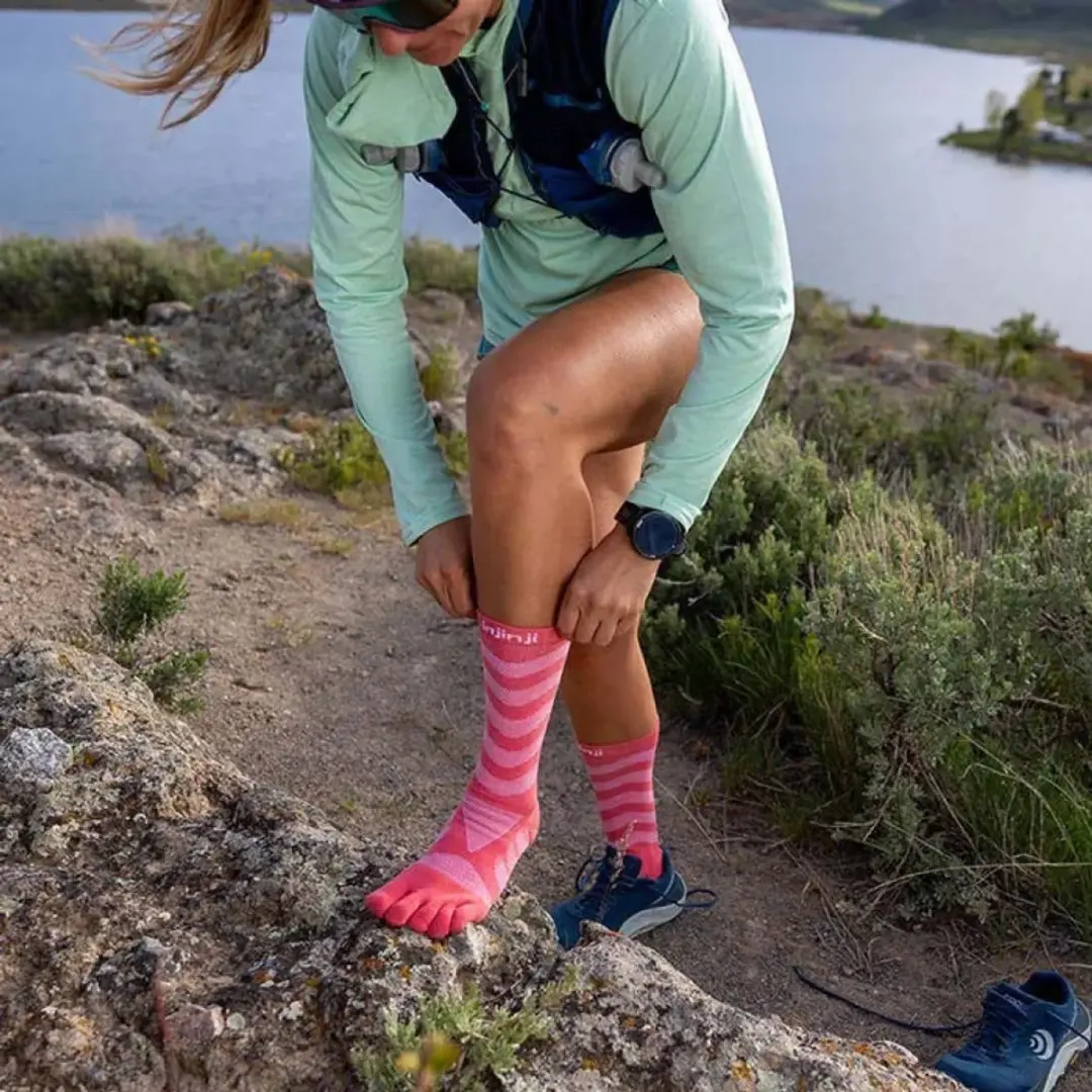 Injinji Ultra Run Crew Dames - Zalmroze - afbeelding 5 van 6