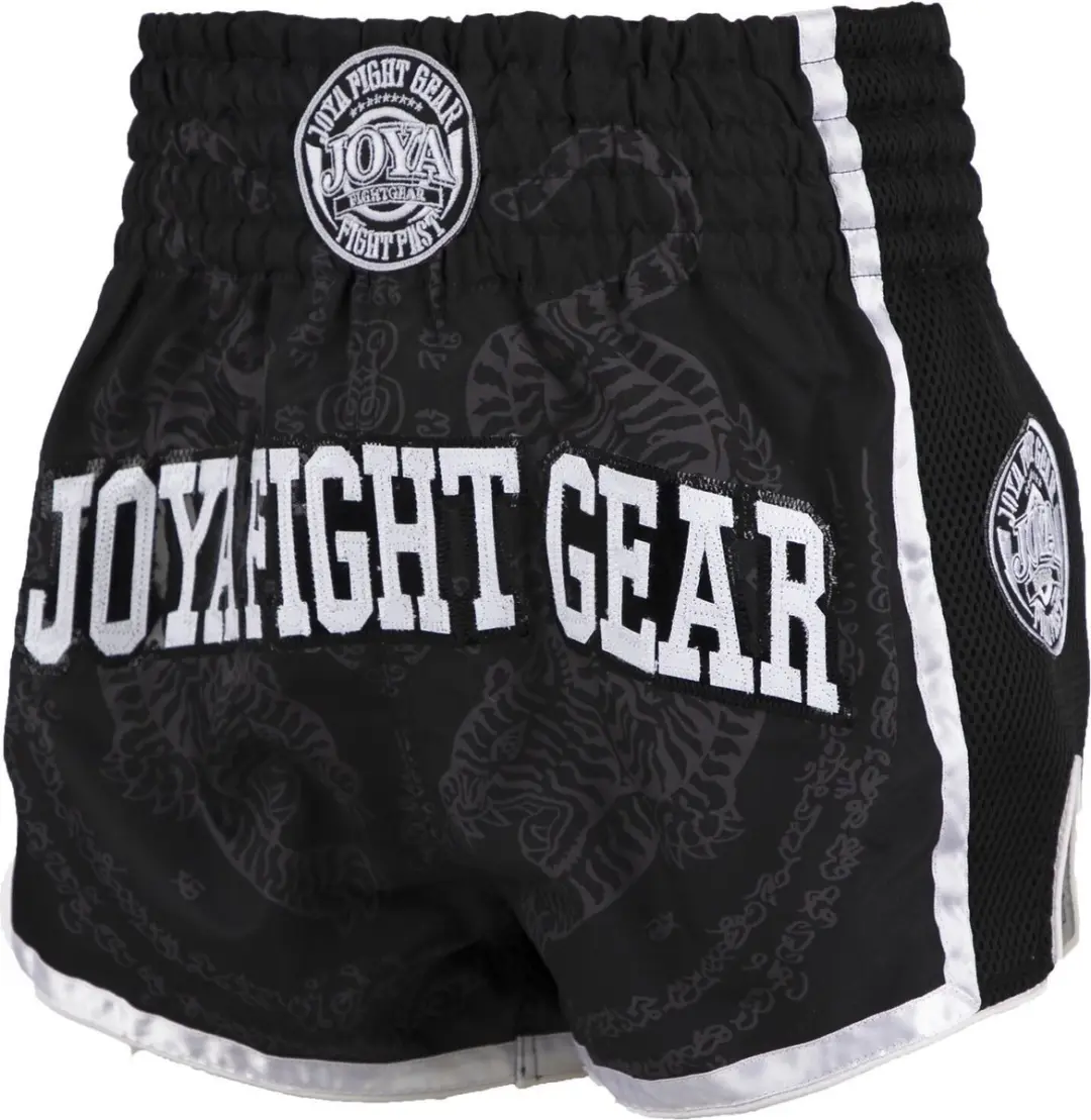 JOYA Sak Yant Tiger Muay Thai Short Zwart