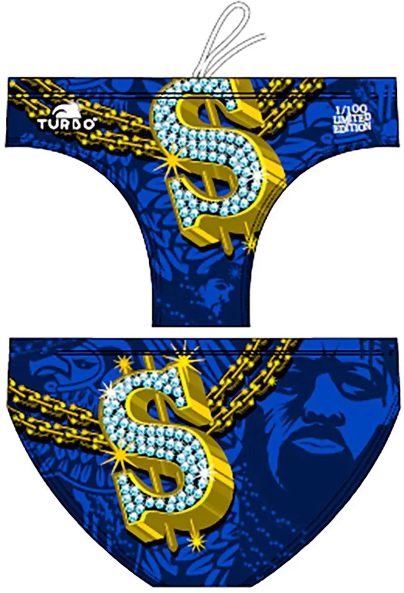 Turbo Limited Edition Zwemslip Blauw L Man
