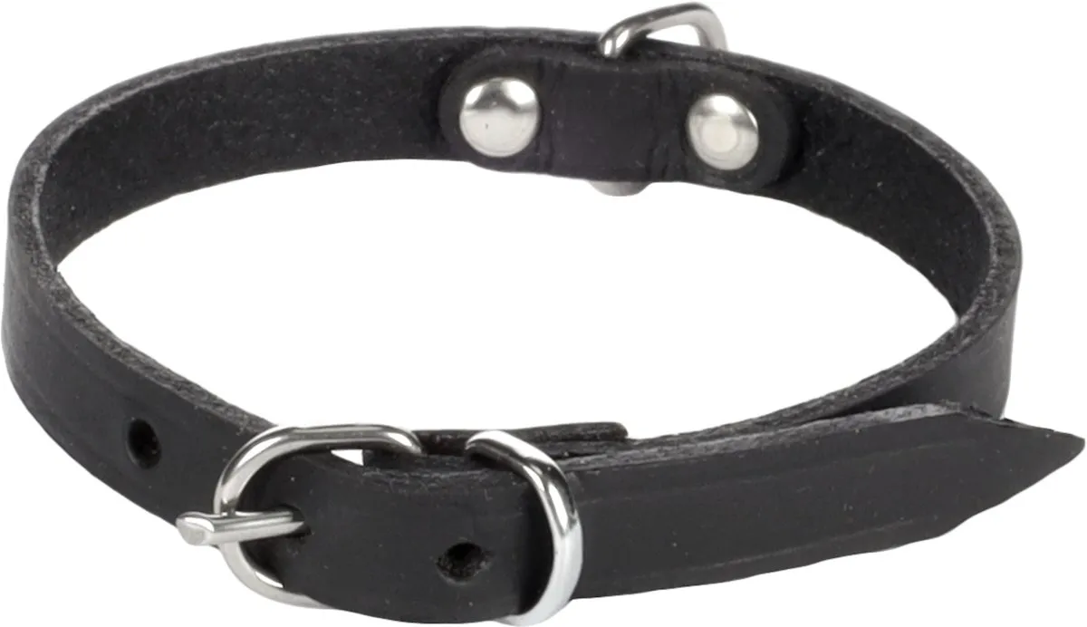Flamingo Halsband Rondo Klink Zwart 32cm x 10mm