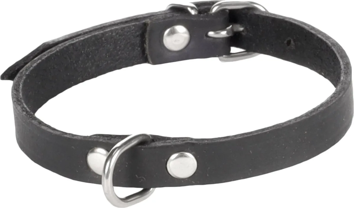 Flamingo Halsband Rondo Klink Zwart 32cm x 10mm