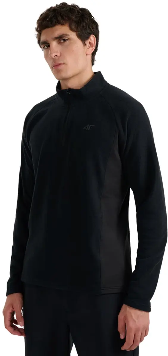4F M066 Fleecevest Heren Diepzwart