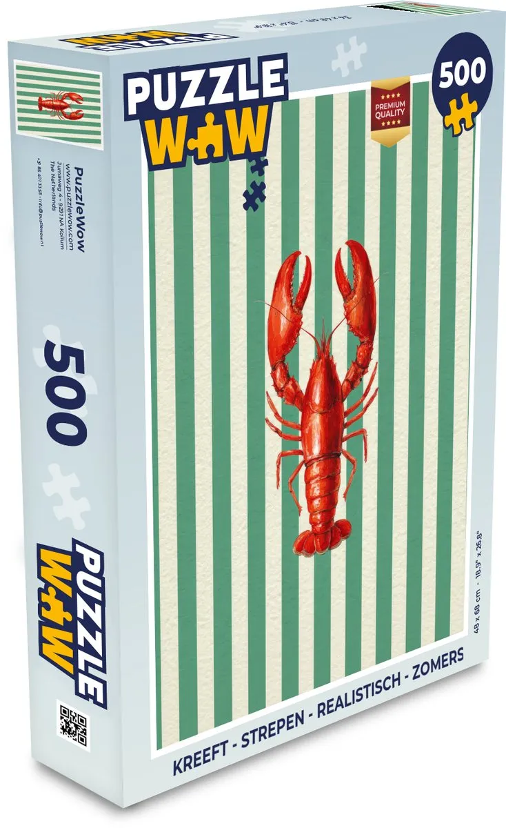 PuzzleWow Kreeft Legpuzzel 500 Stuks