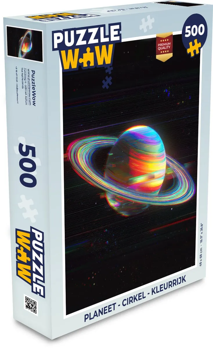 PuzzleWow Planeet Cirkel Legpuzzel 500 Stuks