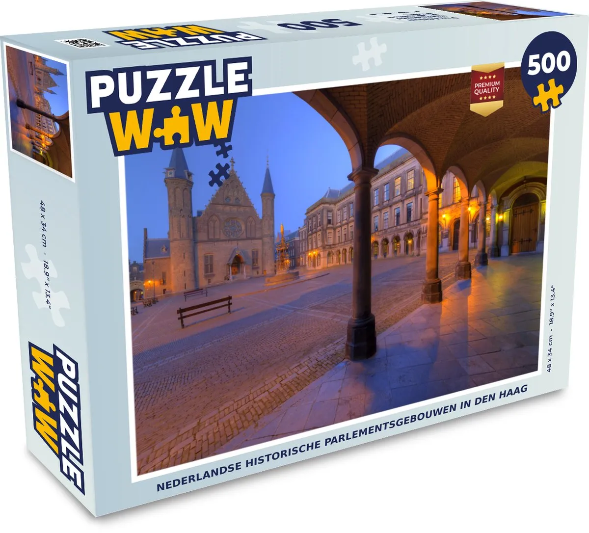 PuzzleWow Den Haag Binnenhof Legpuzzel 500 Stuks