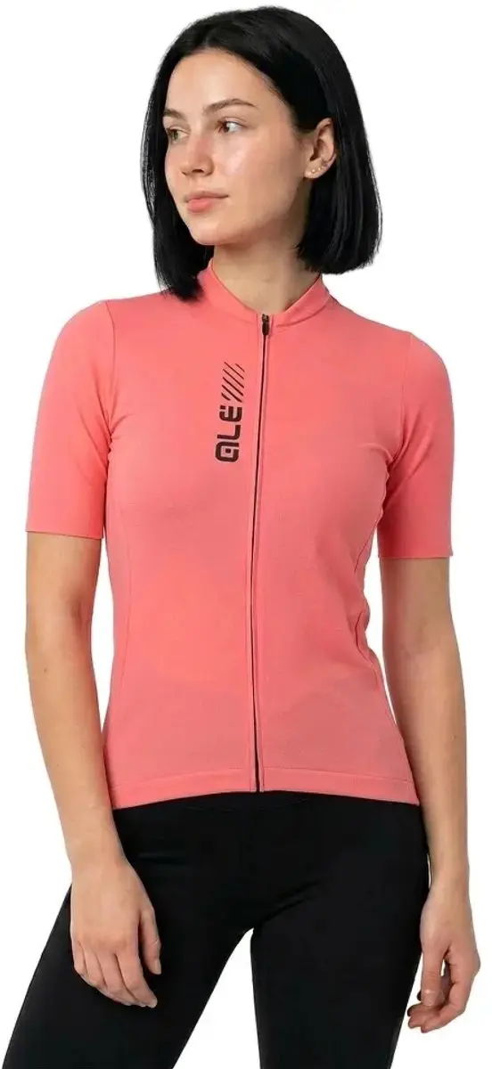 Ale Pragma Color Block Korte Mouw Wielertrui Roze L Vrouw
