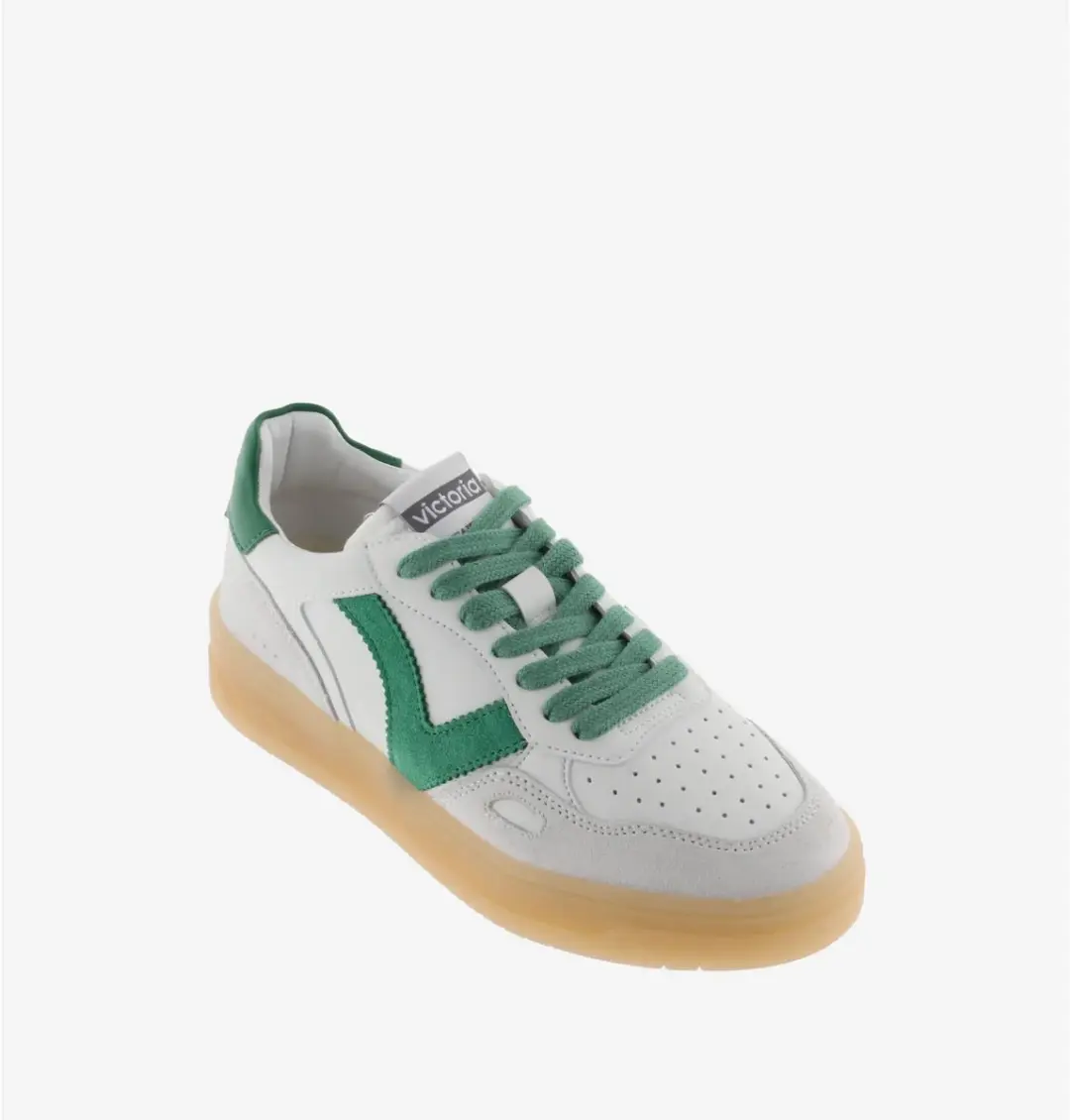 Victoria Seúl Sneakers Efecto Piel & Serraje - Groen - afbeelding 6 van 6
