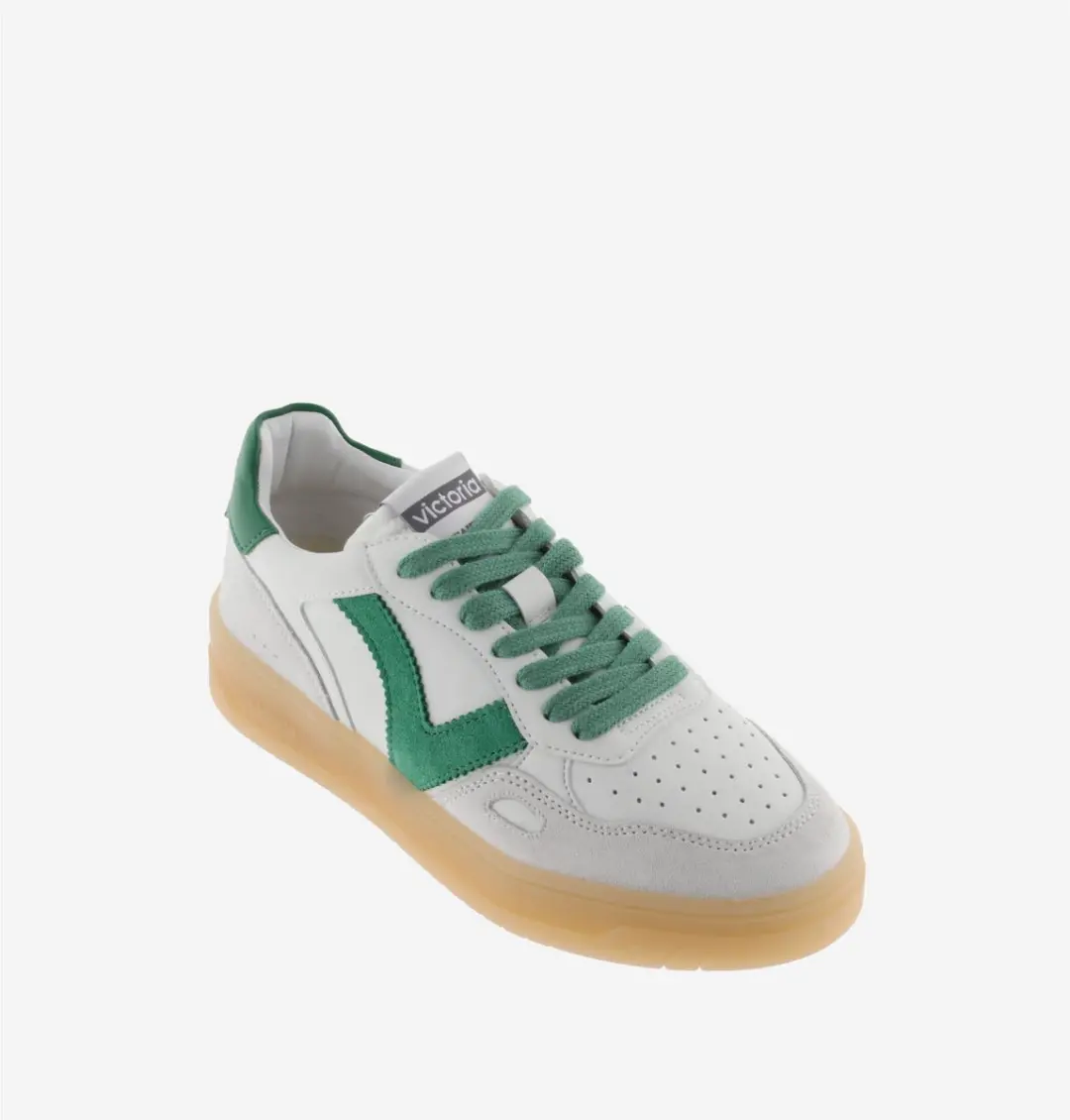 Victoria Seúl Sneakers Efecto Piel & Serraje - Groen - afbeelding 5 van 6