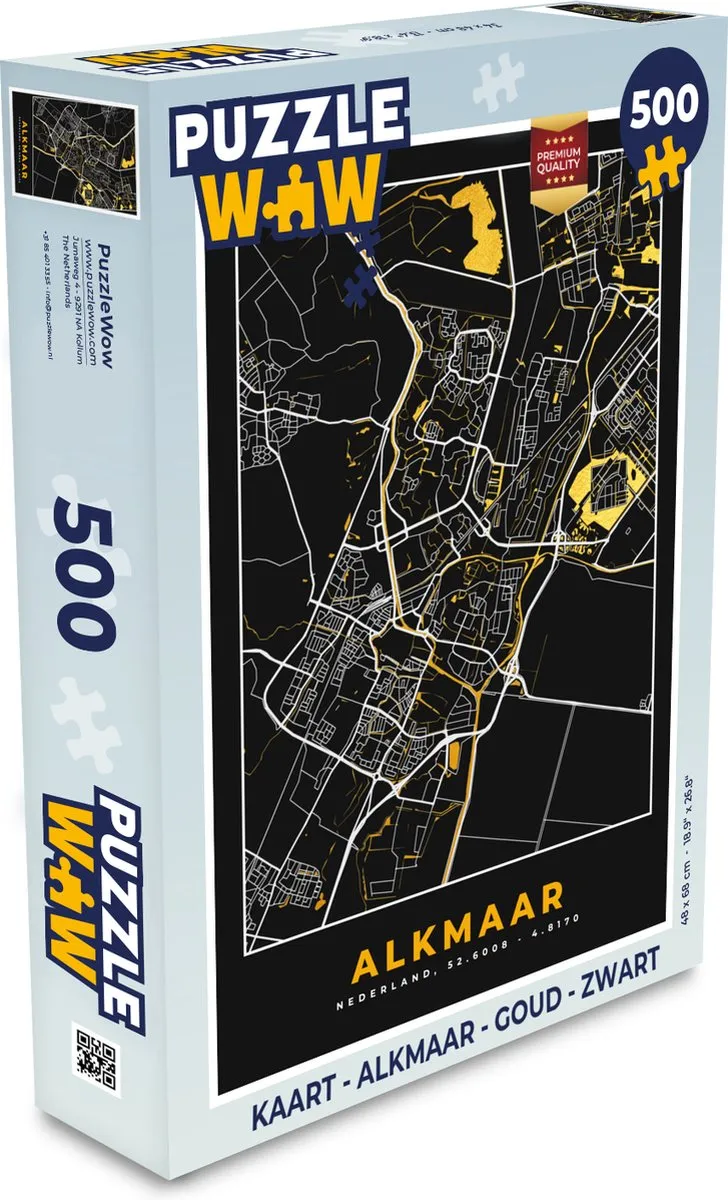 PuzzleWow Alkmaar Legpuzzel 500 Stuks