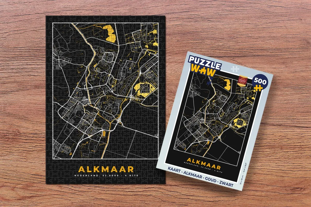 PuzzleWow Alkmaar Legpuzzel 500 Stuks - Multicolor