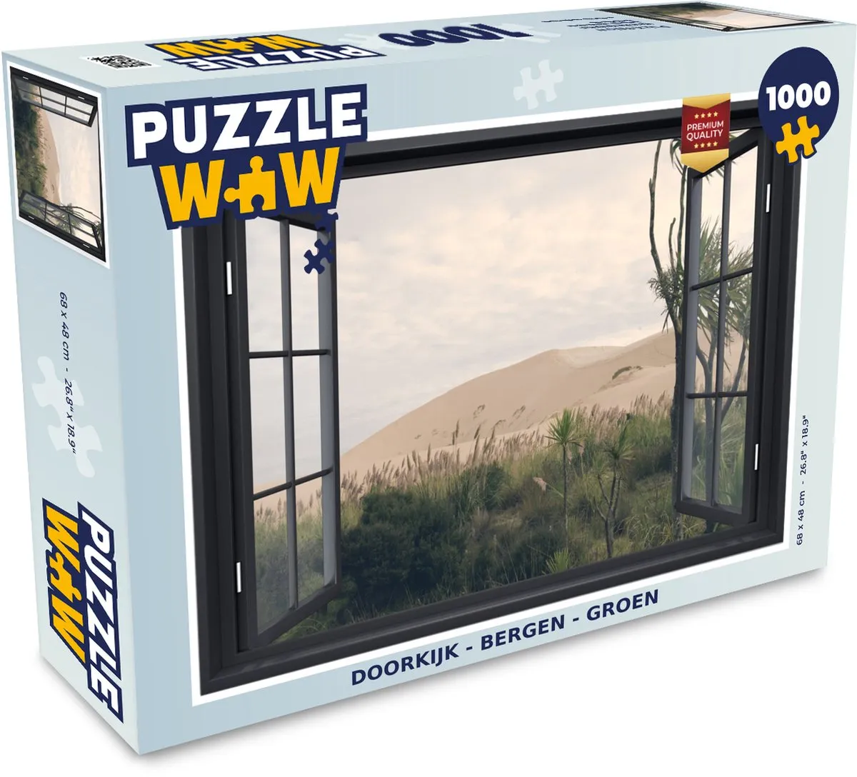 PuzzleWow Doorkijk Duin Groen Legpuzzel 1000 Stuks