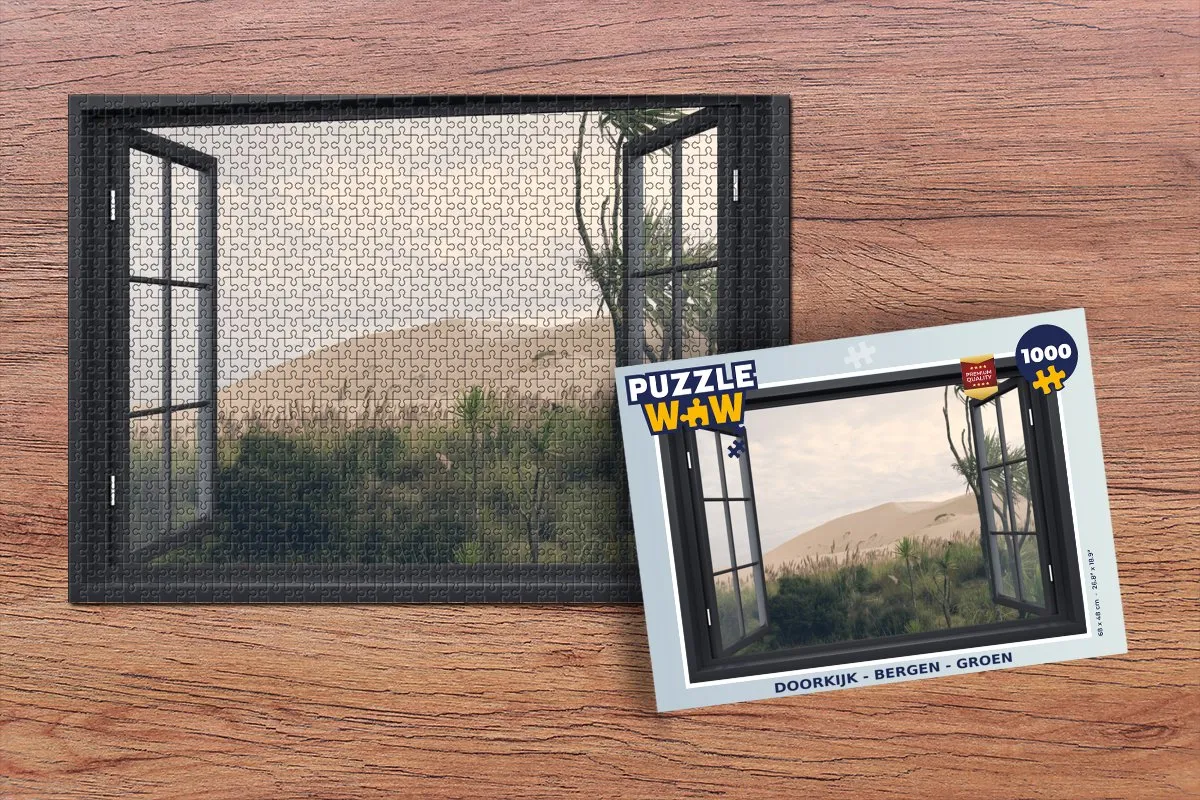 PuzzleWow Doorkijk Duin Groen Legpuzzel 1000 Stuks