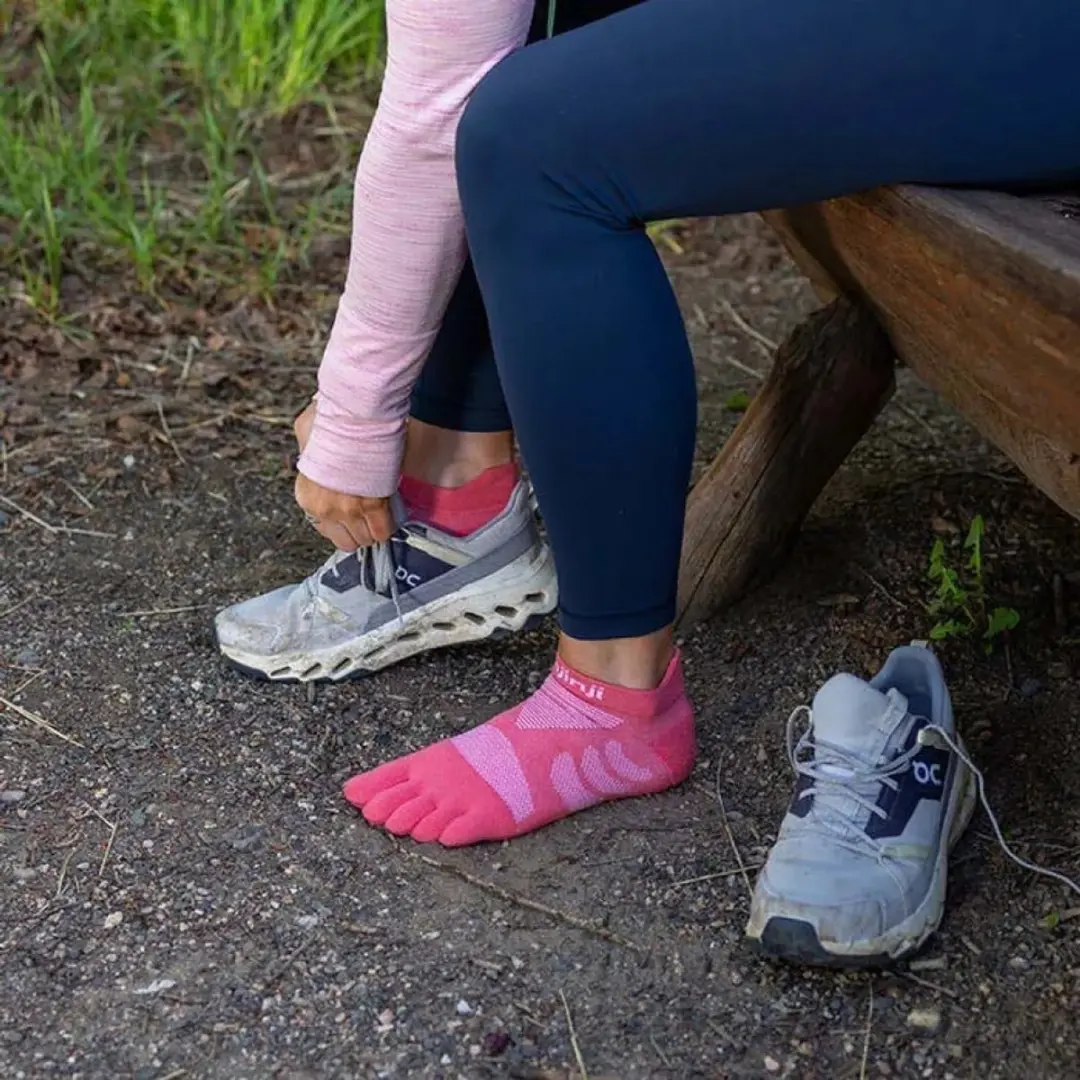 Injinji Ultra Run No-Show Sokken Dames - Zalmroze - 40-45 - afbeelding 6 van 6